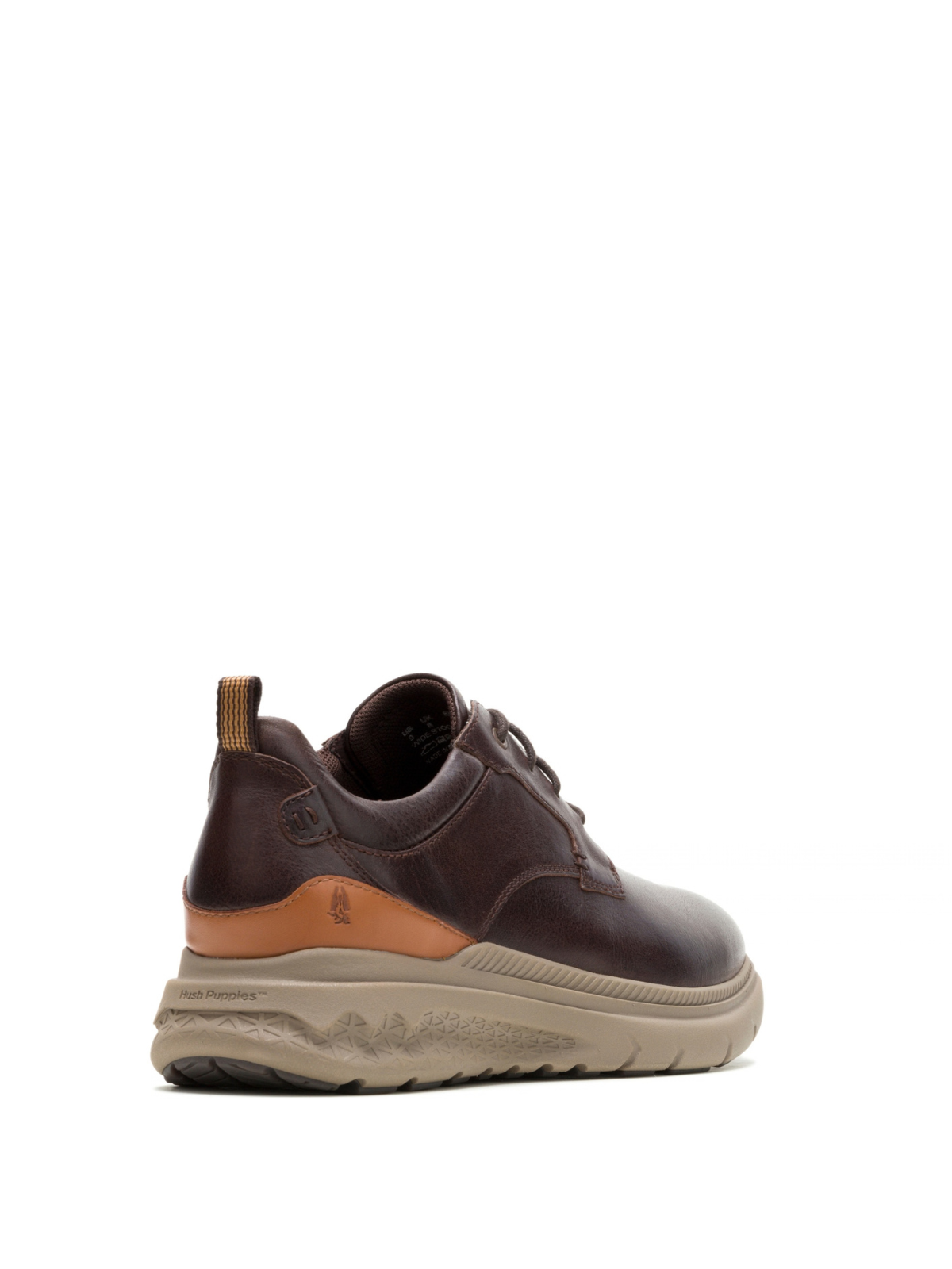Zapato Casual Cuero Excel DK Brown para Hombre Hush Puppies