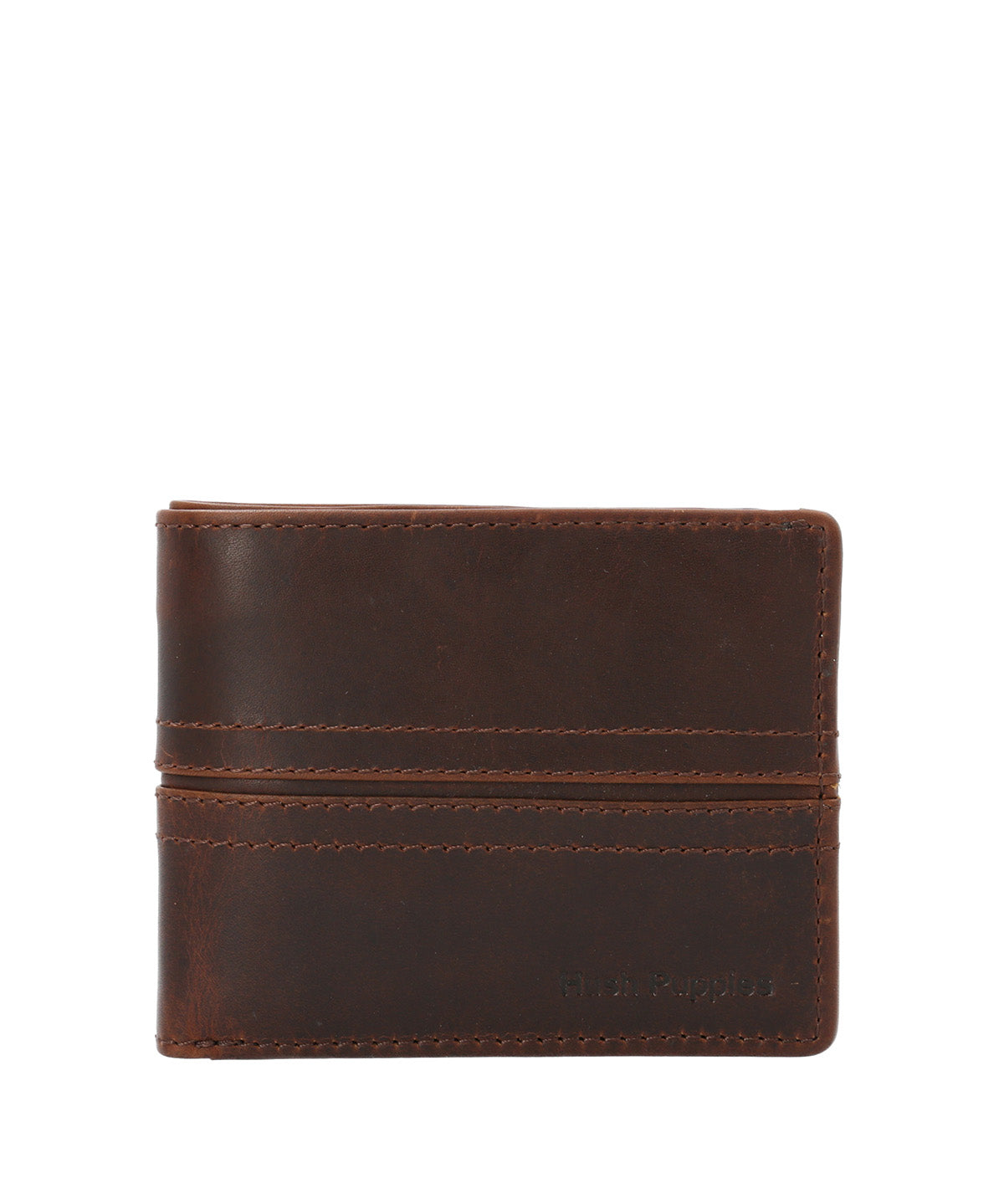 Billetera en Cuero Stitch Triple Brown para Hombre Hush Puppies 1