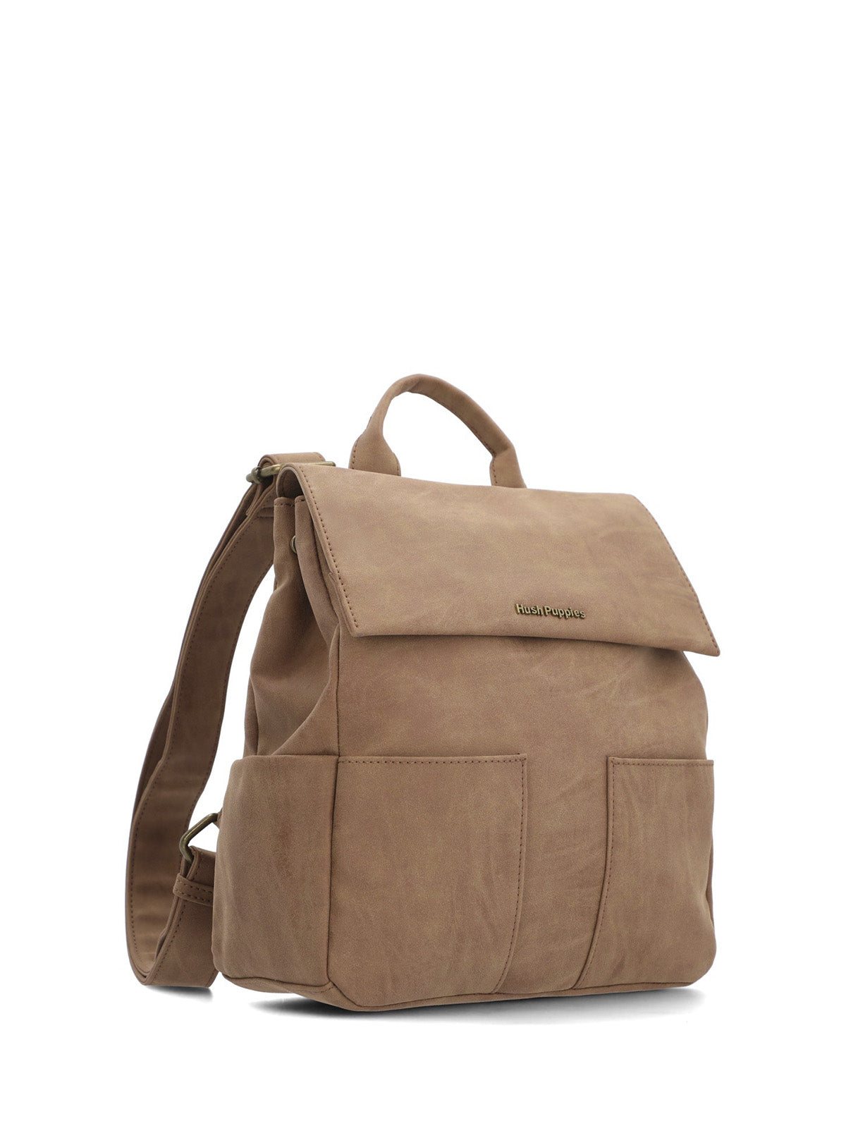 Cartera Dallas Back Bag Ecocuero Caramelo para Mujer Hush Puppies