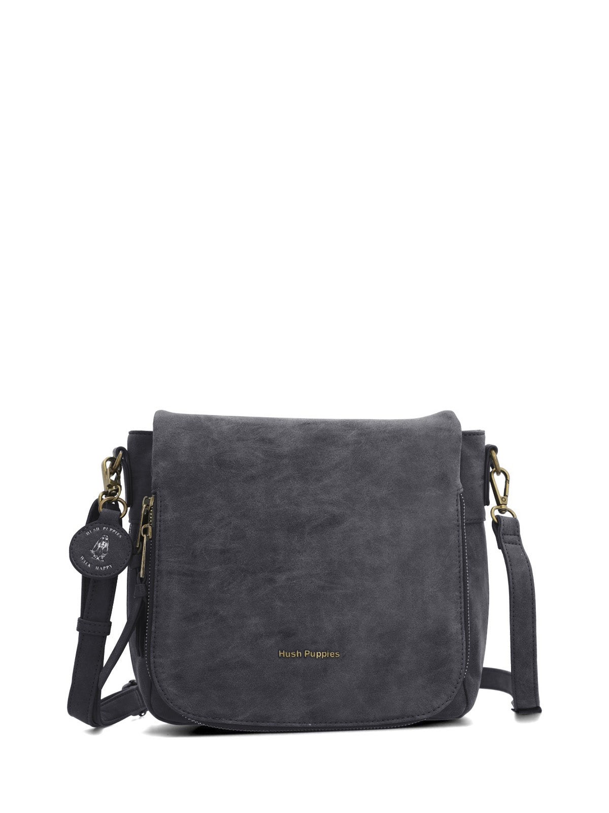Cartera Derby Cross Ecocuero Negra para Mujer Hush Puppies