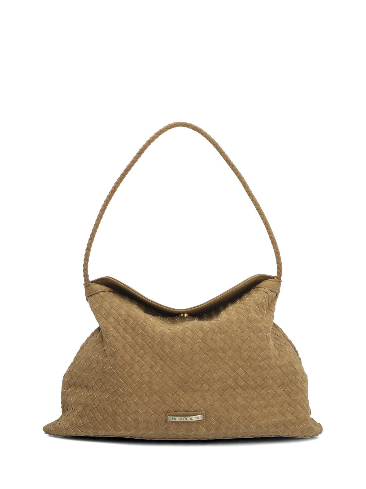 Cartera Brigg Hobo Ecocuero Caramelo para Mujer Hush Puppies