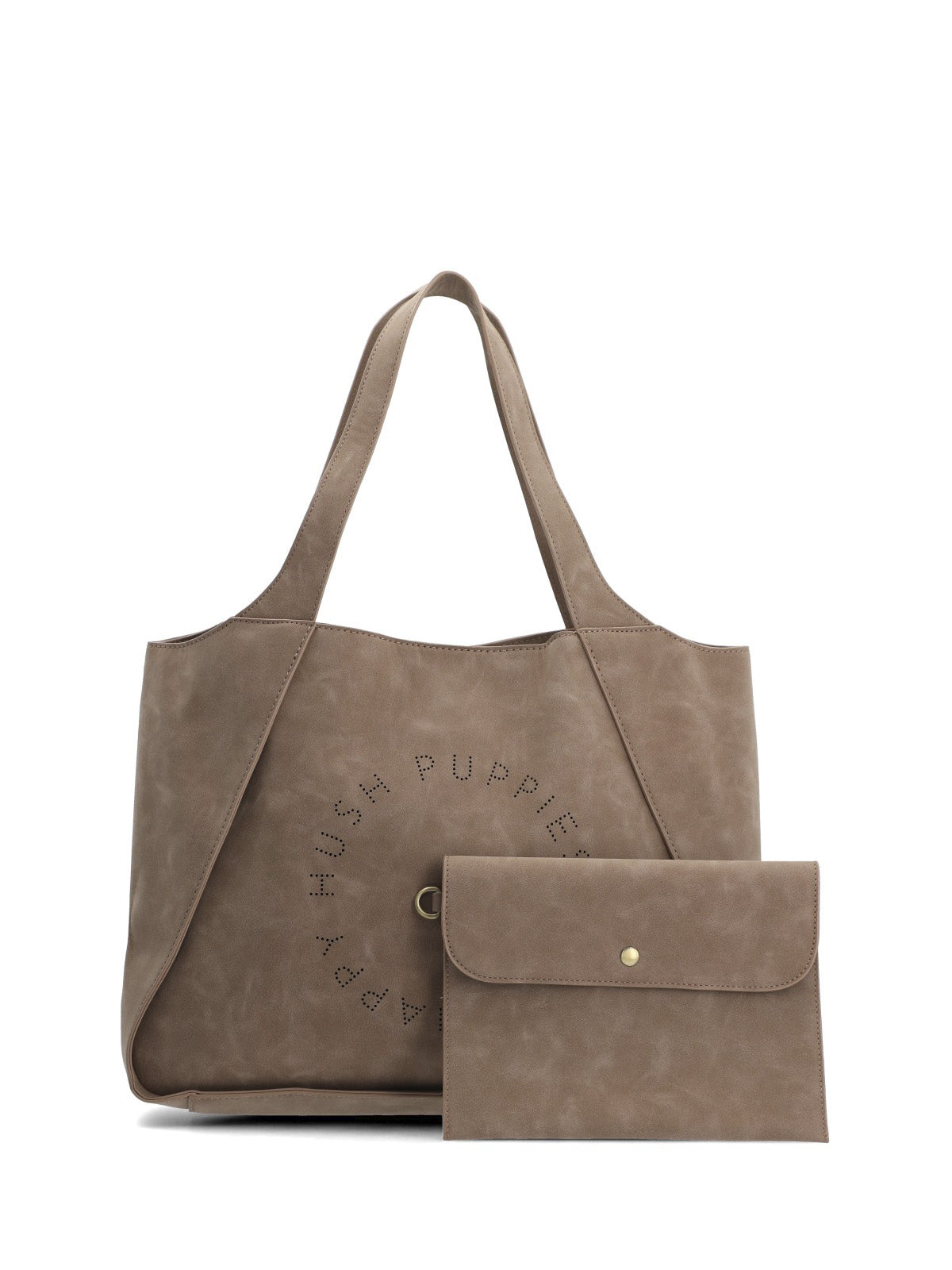 Cartera Hush Tote Ecocuero Café para Mujer Hush Puppies