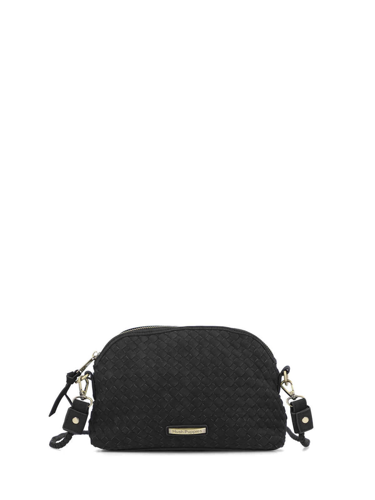 Cartera Bristol Cross Ecocuero Negra para Mujer Hush Puppies
