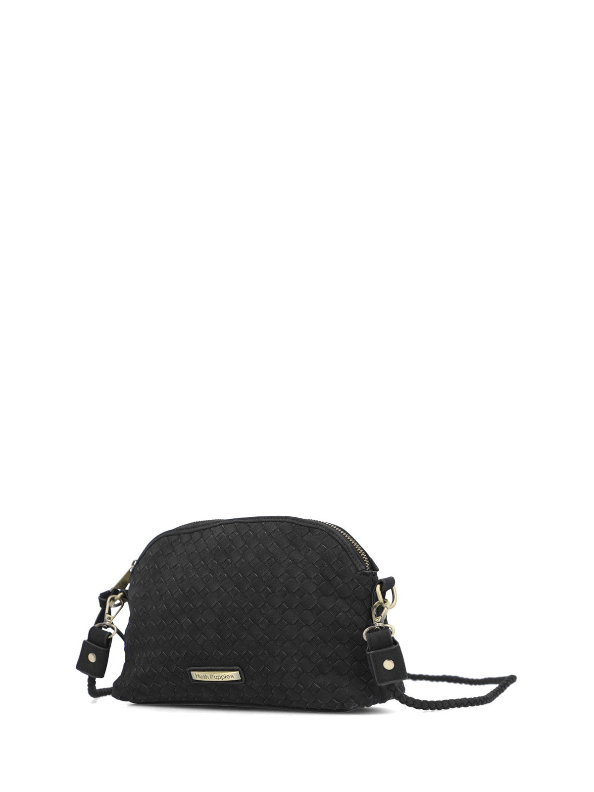 Cartera Bristol Cross Ecocuero Negra para Mujer Hush Puppies
