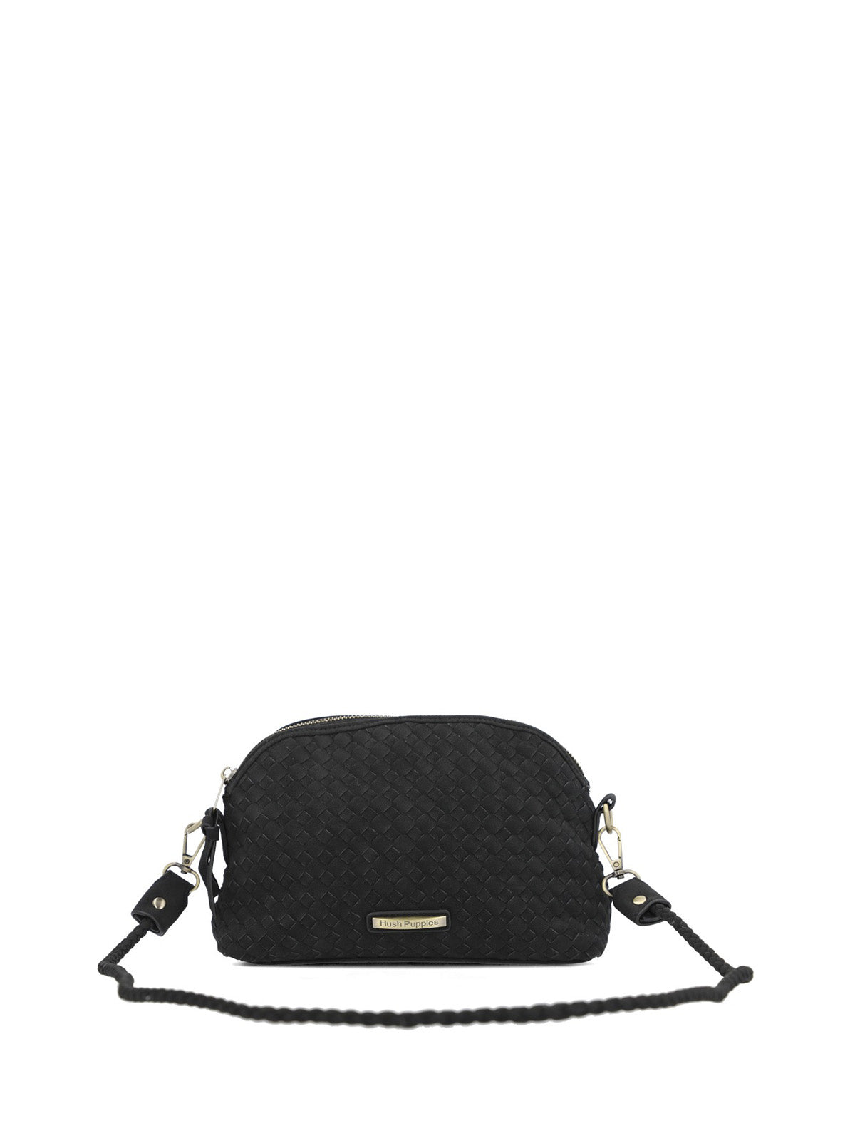 Cartera Bristol Cross Ecocuero Negra para Mujer Hush Puppies