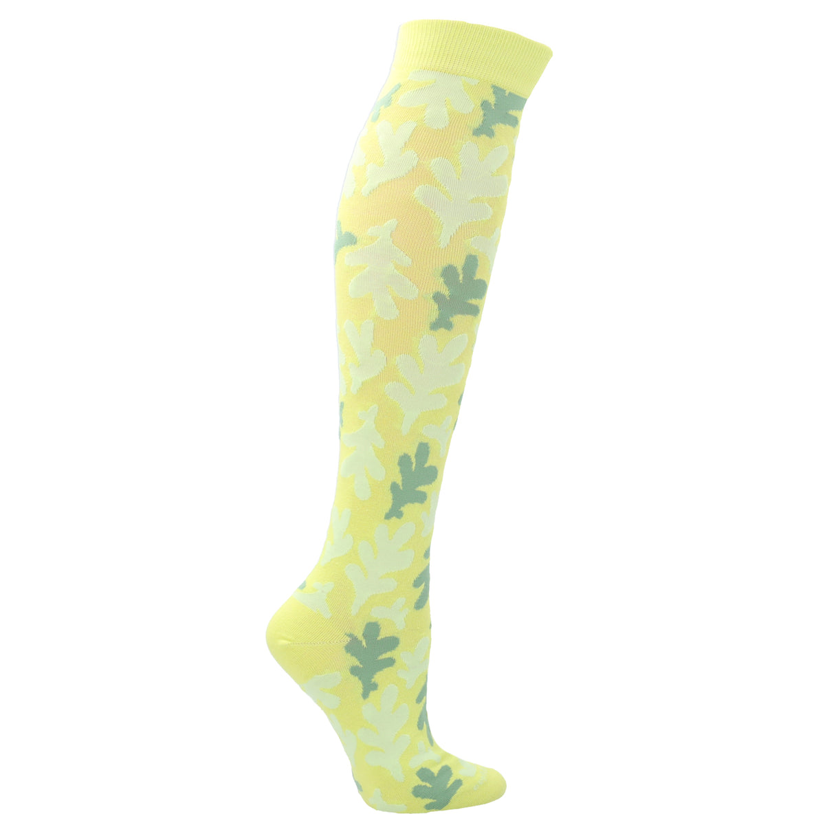 Calcetines leaf para mujer color verde 1