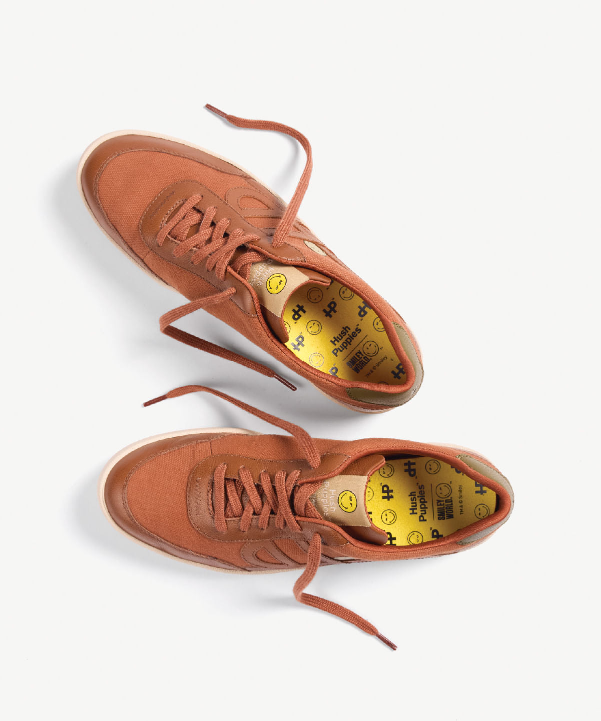Zapatilla Cuero para Hombre Smiley Seventy8 Charlie Cognac Hush Puppies 7