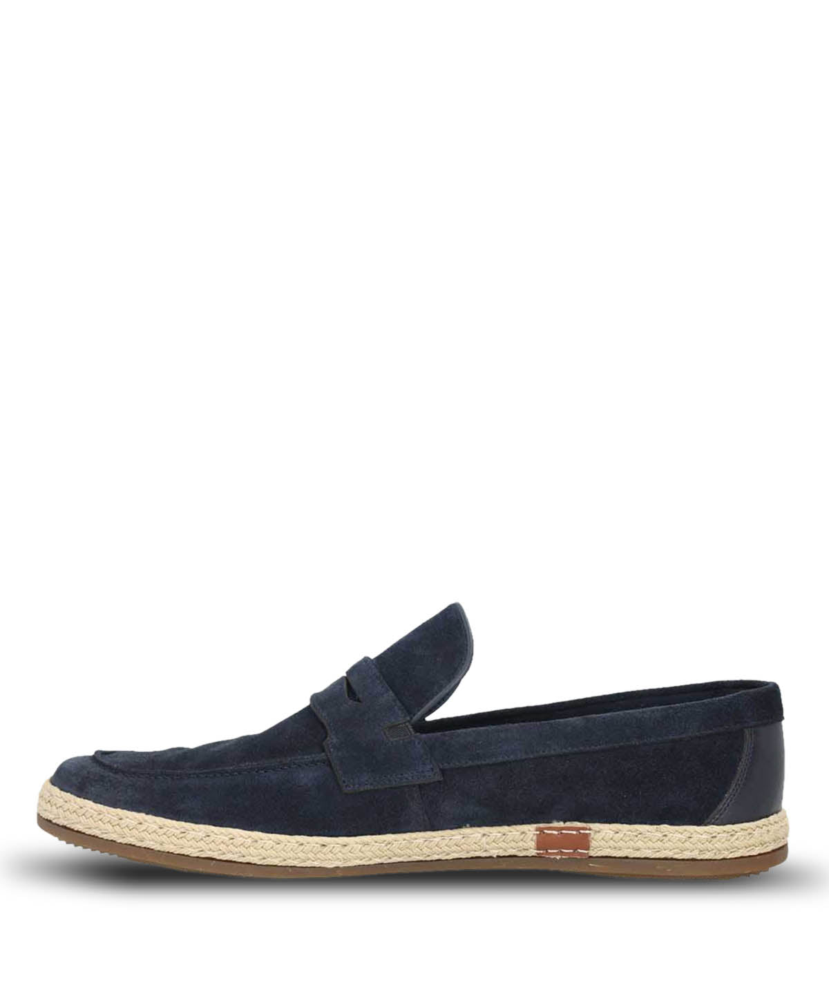 Zapato Casual Mocasin Cuero Hombre Montella Azul Oscuro Hush Puppies 5