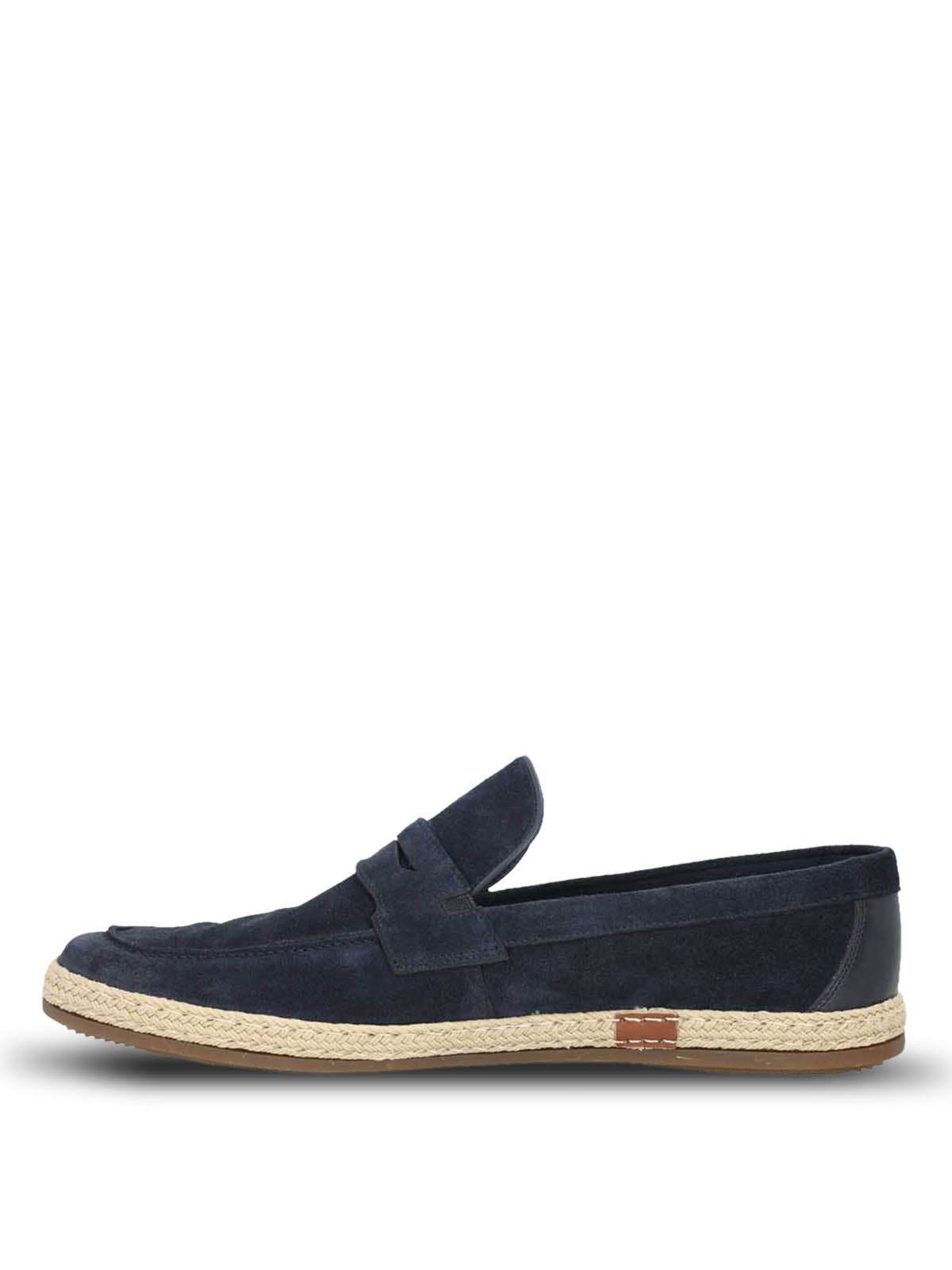 Zapato Casual Mocasin Cuero Hombre Montella Azul Oscuro Hush Puppies 5