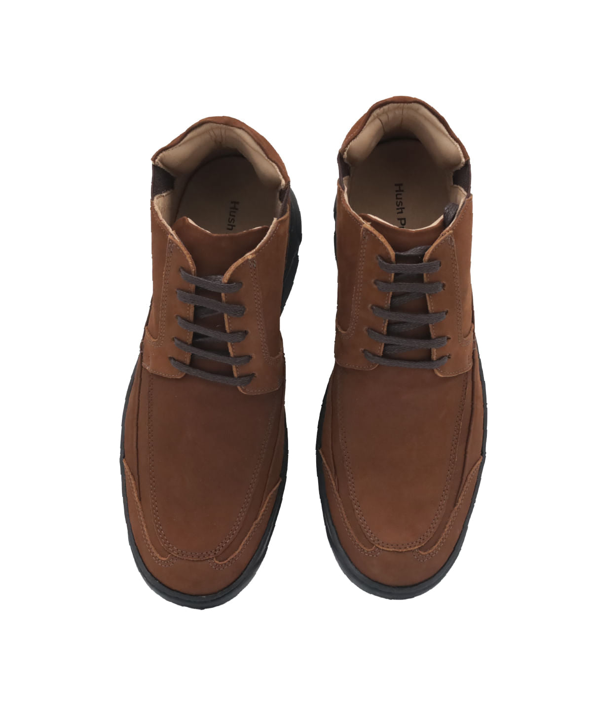 Botín Cuero Robertson Brown para Hombre Hush Puppies 6