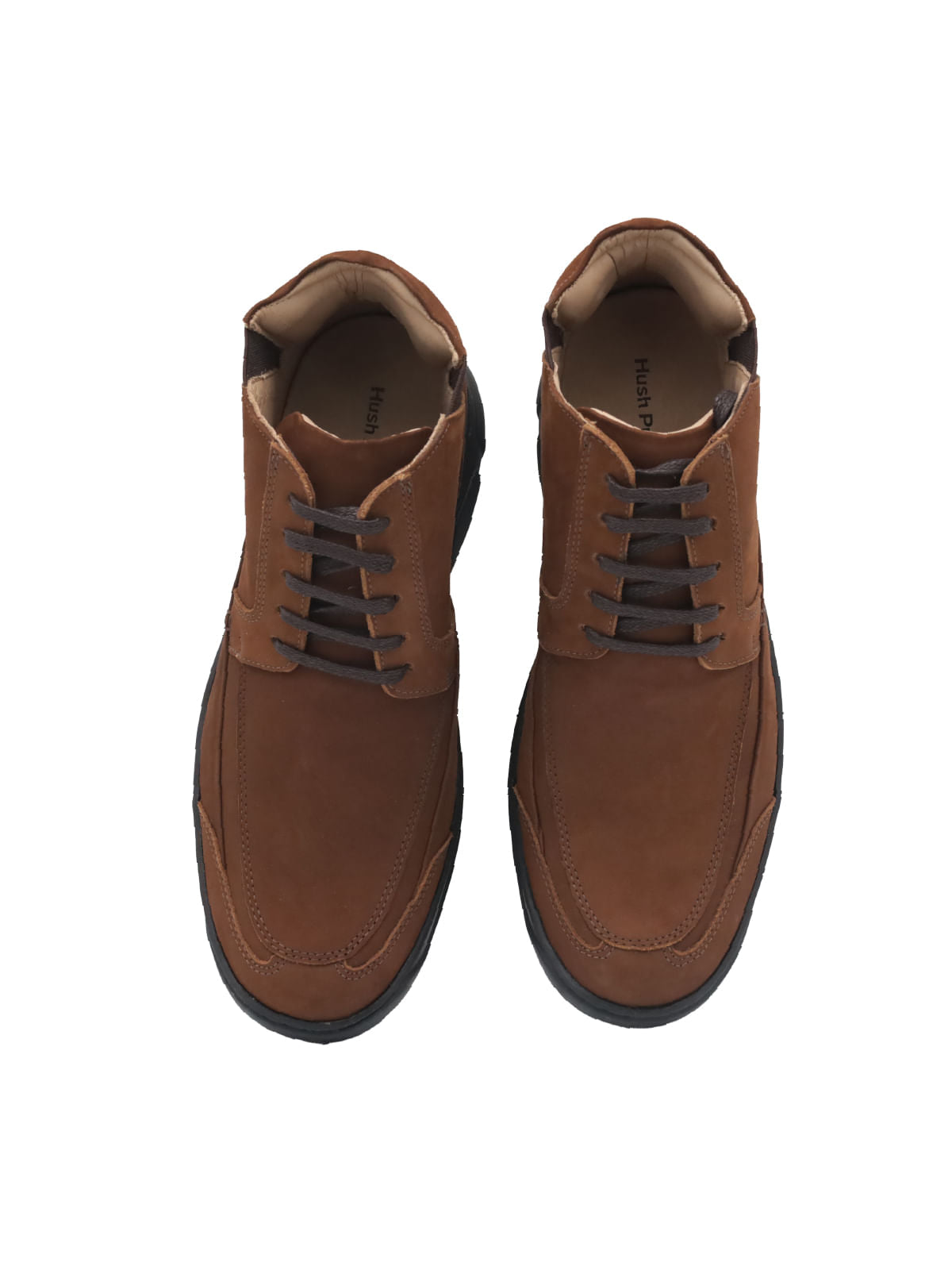 Botín Cuero Robertson Brown para Hombre Hush Puppies 6