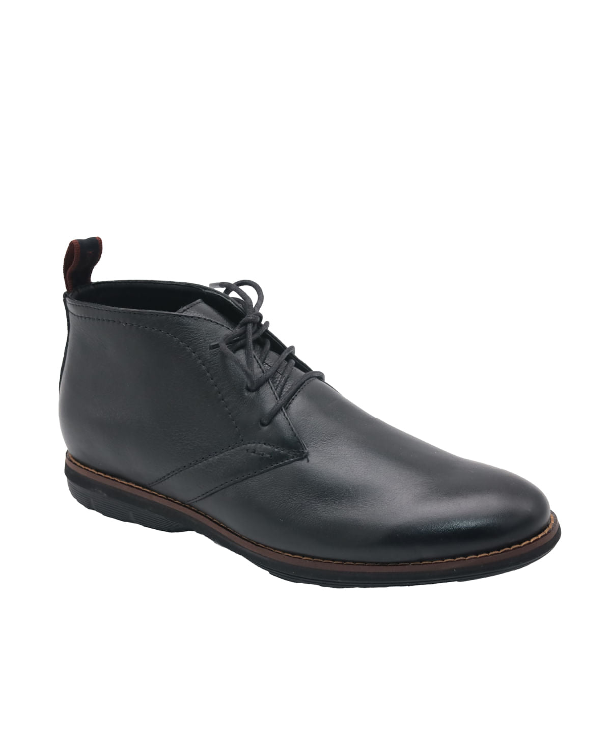Botín Cuero Otto Negro para Hombre Hush Puppies 2