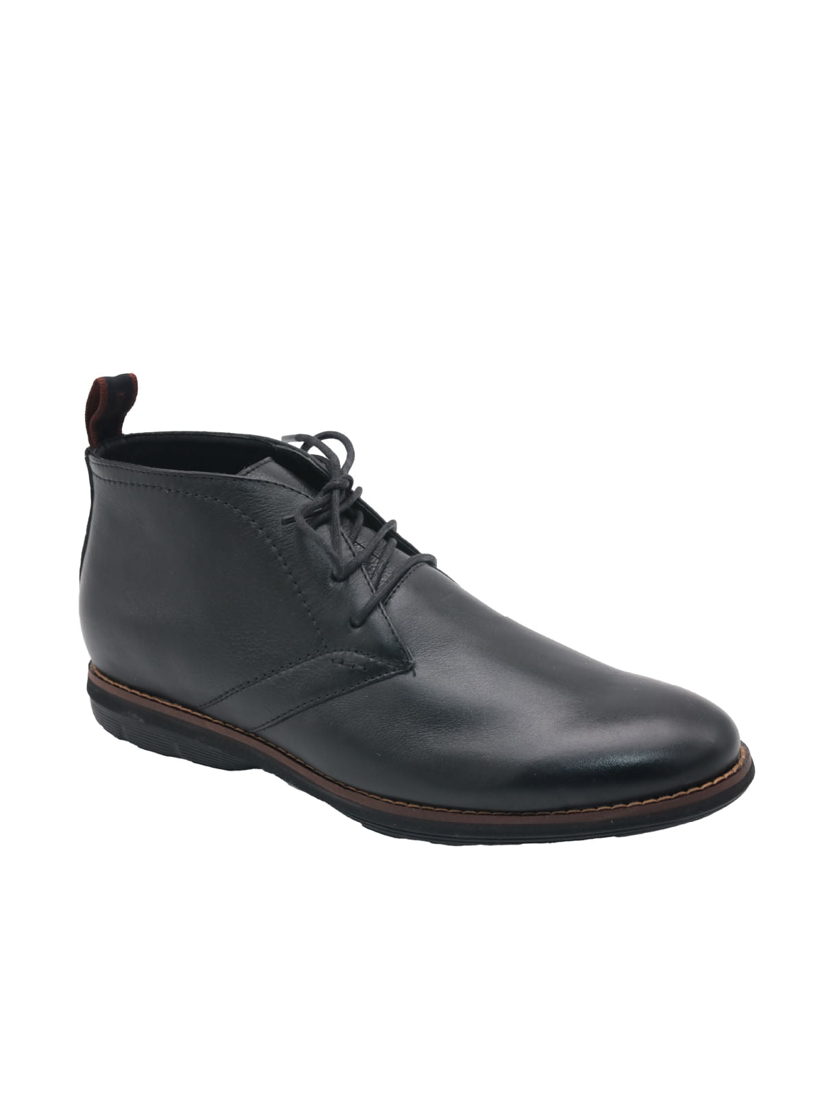 Botín Cuero Otto Negro para Hombre Hush Puppies 2