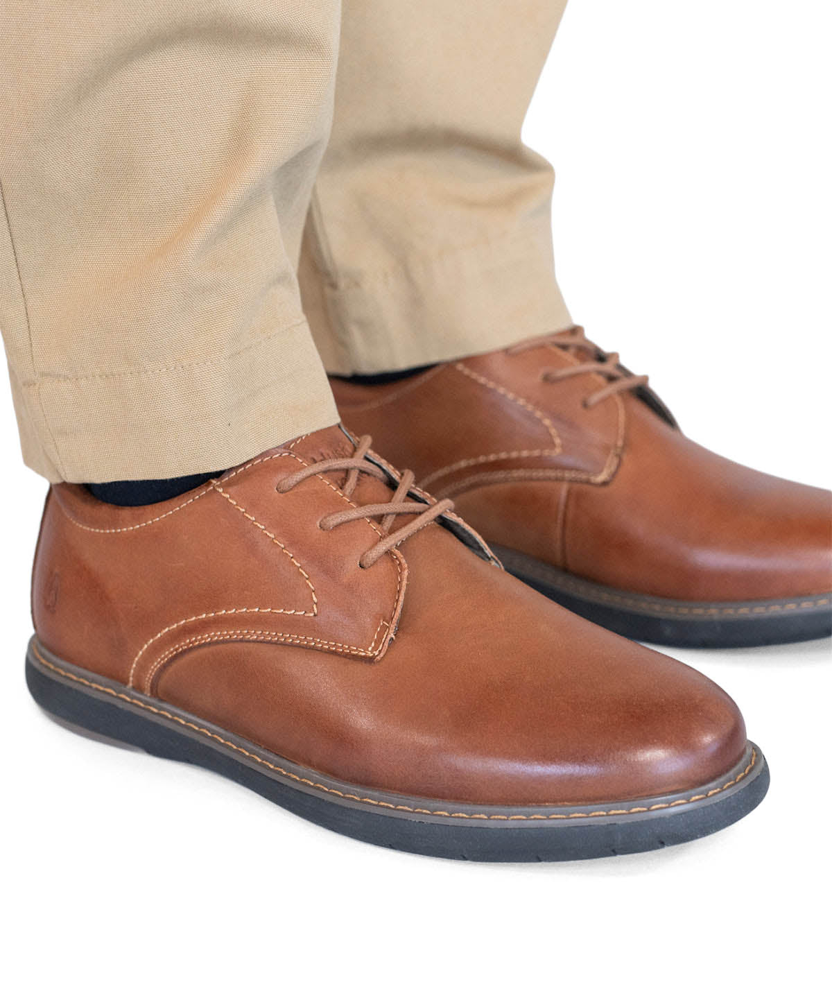 Zapato Casual Bolo Para Hombre Whisky Hush Puppies 3