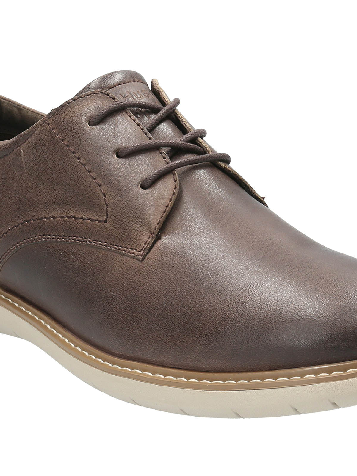 Zapato Casual Bolo Para Hombre Café Hush Puppies 7