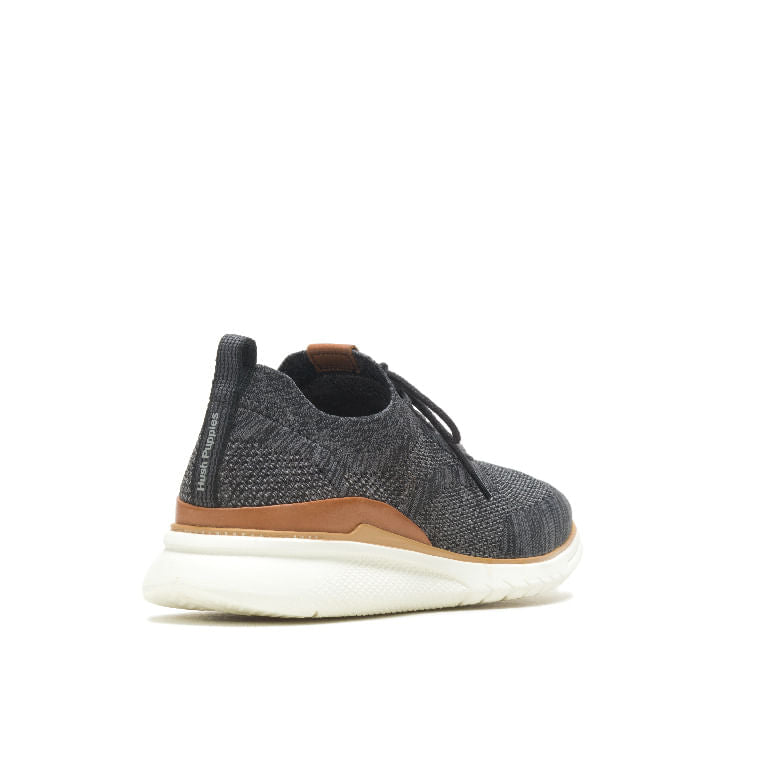 Zapato Casual Advance Knit Laceup -Black 4