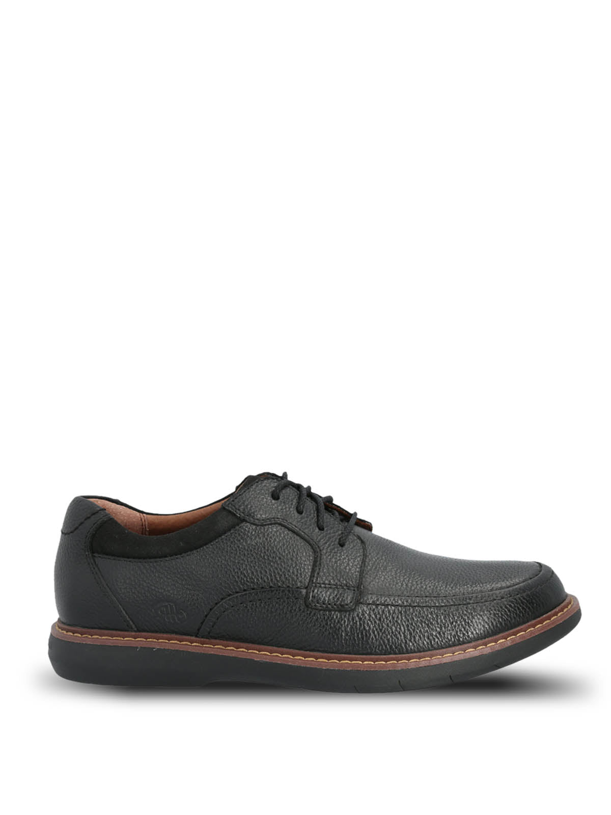 Zapato Casual Cuero Kansas Negro para hombre Hush Puppies 2