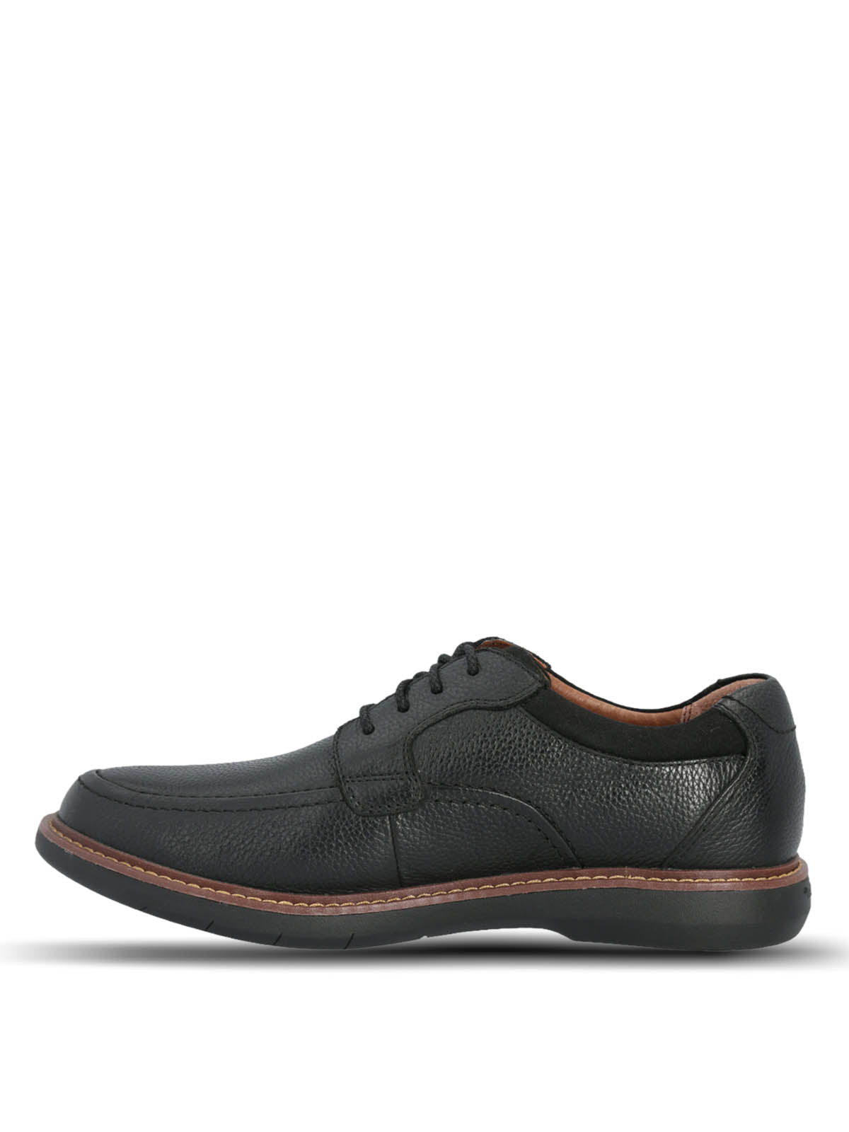 Zapato Casual Cuero Kansas Negro para hombre Hush Puppies 5