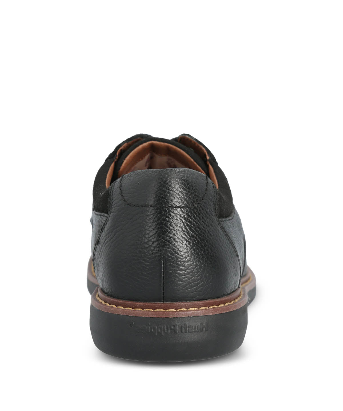 Zapato Casual Cuero Kansas Negro para hombre Hush Puppies 6