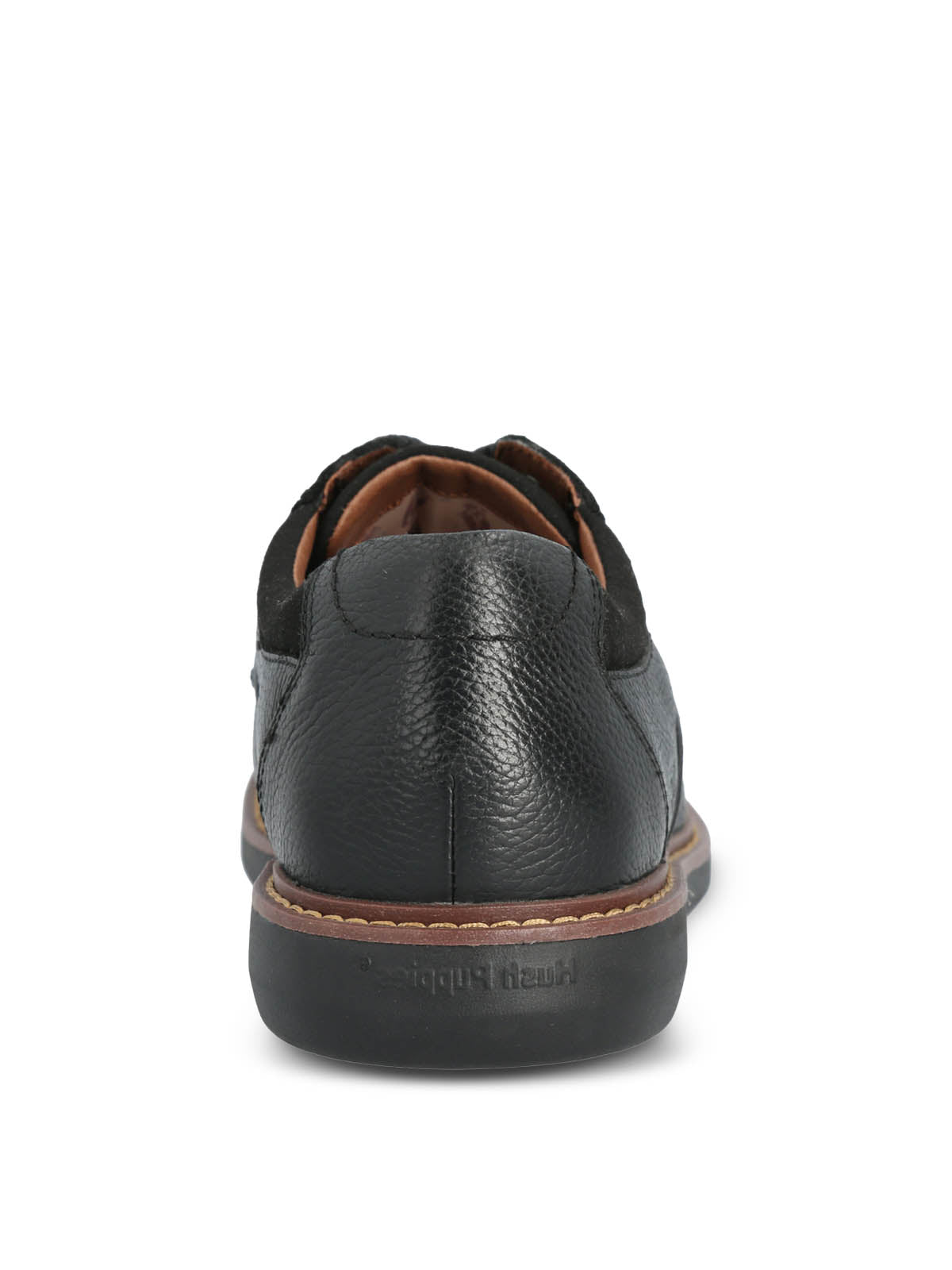 Zapato Casual Cuero Kansas Negro para hombre Hush Puppies 6