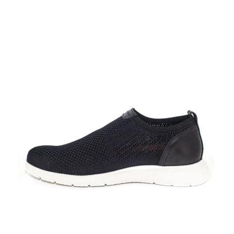 Zapato Casual Munnar Knit Slip On Black 3