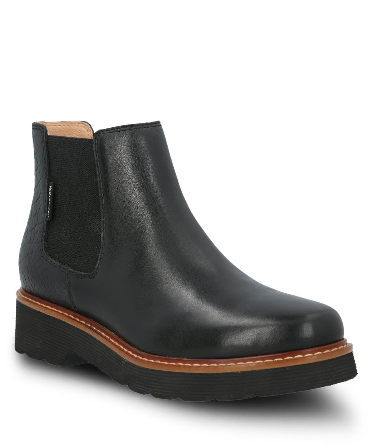 Botín Cuero Bonnie Negro para Mujer Hush Puppies 1