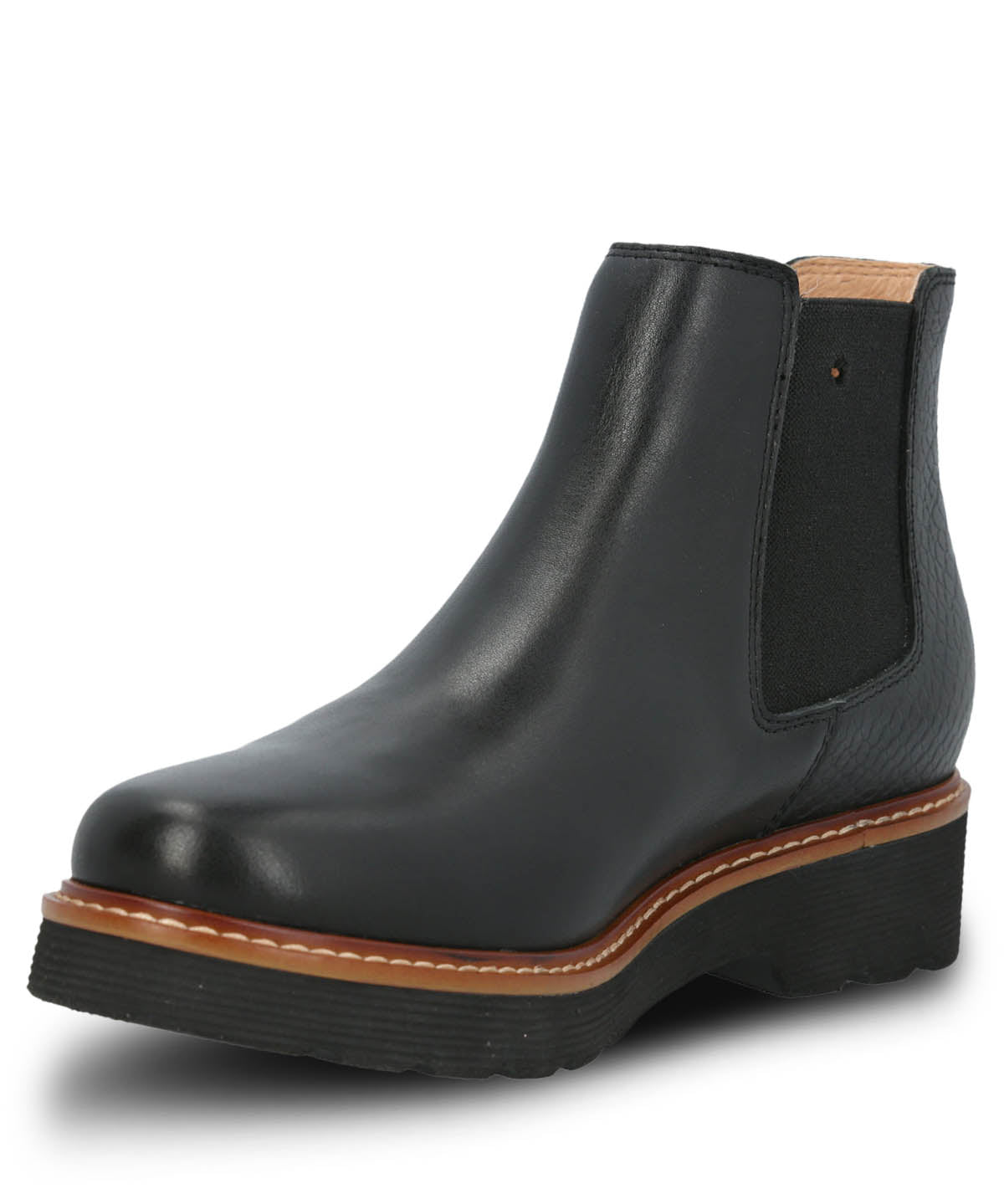 Botín Cuero Bonnie Negro para Mujer Hush Puppies 4