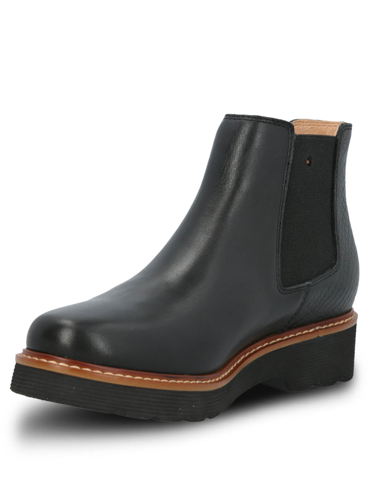 Botín Cuero Bonnie Negro para Mujer Hush Puppies 4