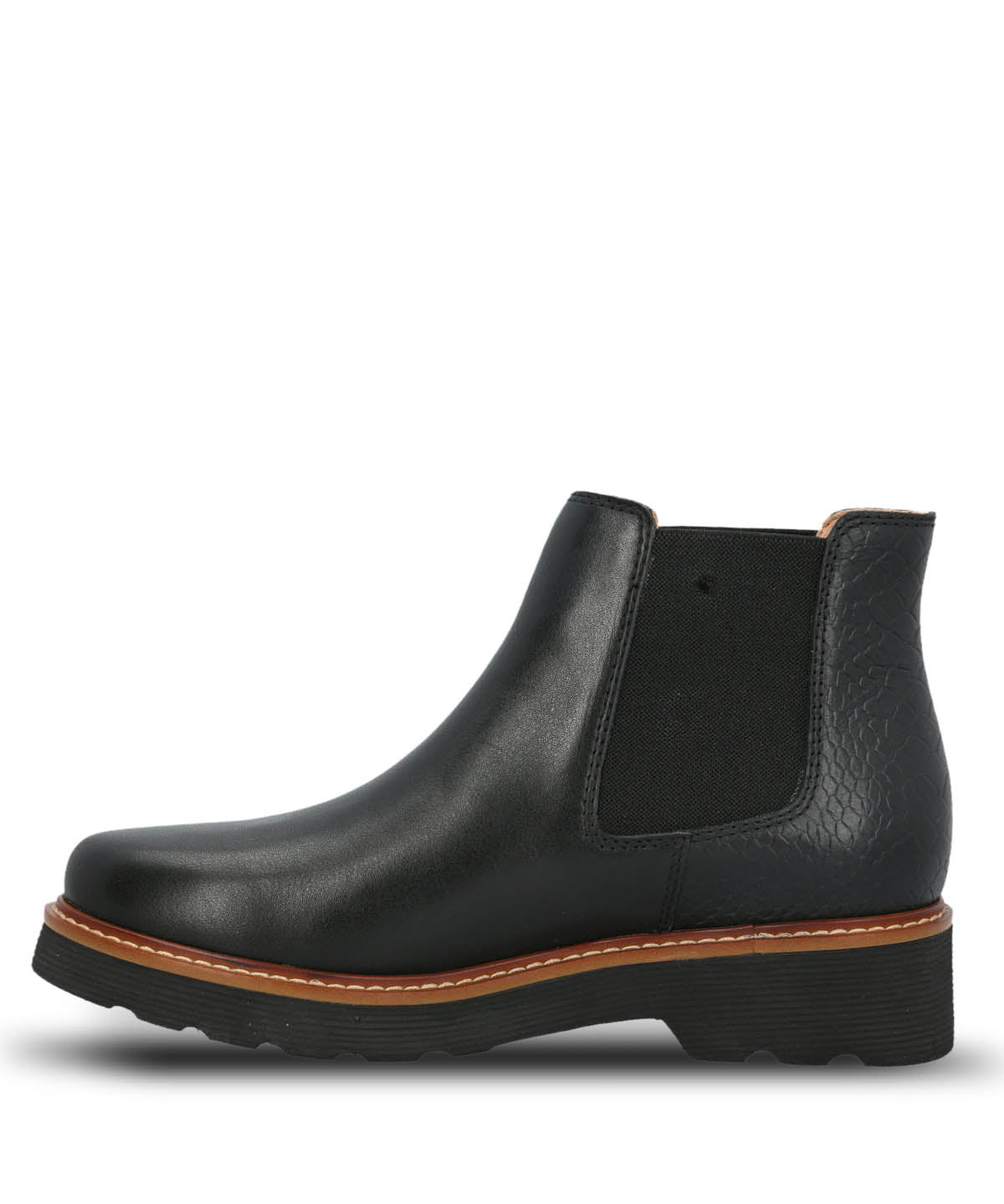 Botín Cuero Bonnie Negro para Mujer Hush Puppies 5