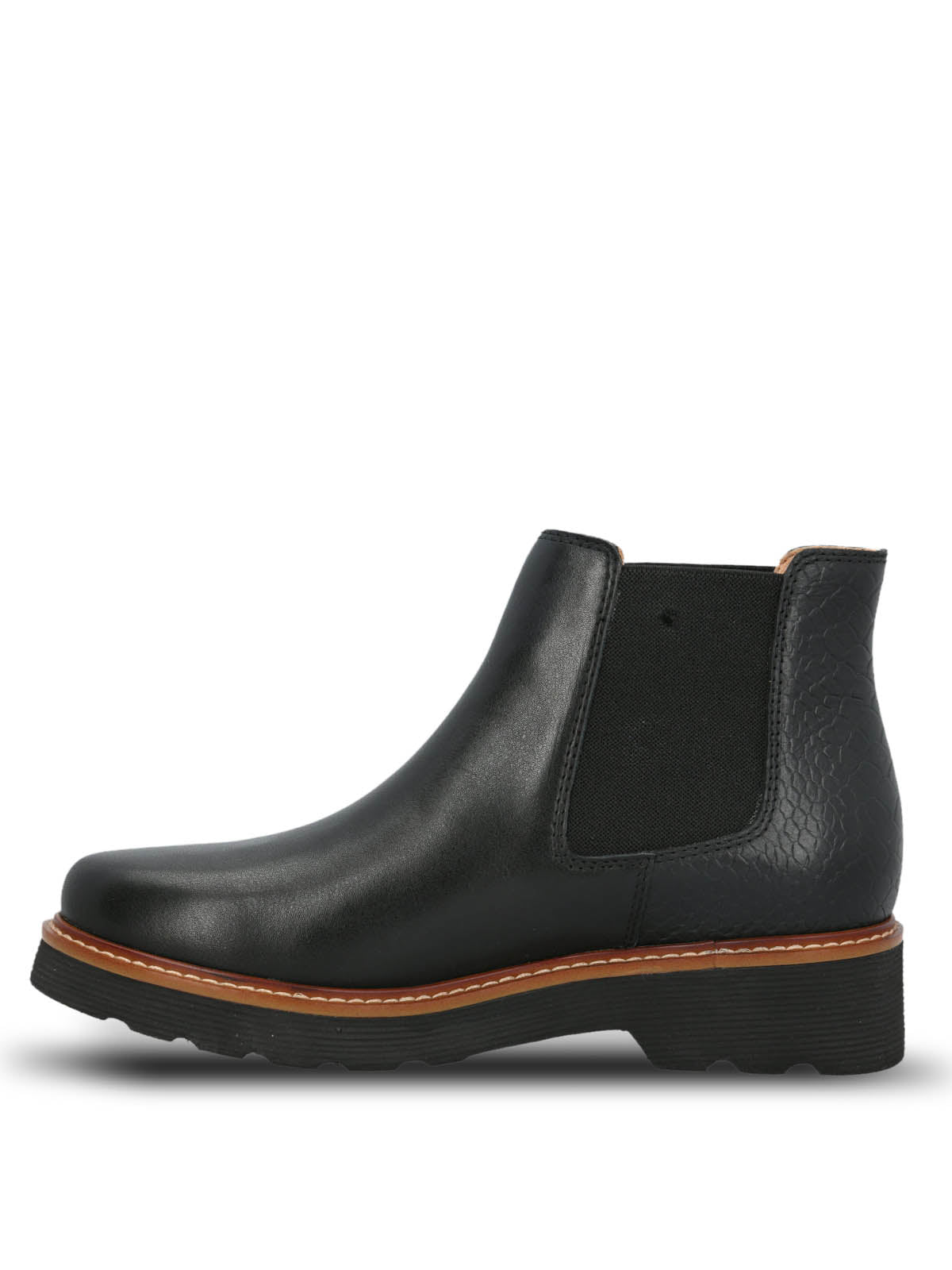 Botín Cuero Bonnie Negro para Mujer Hush Puppies 5