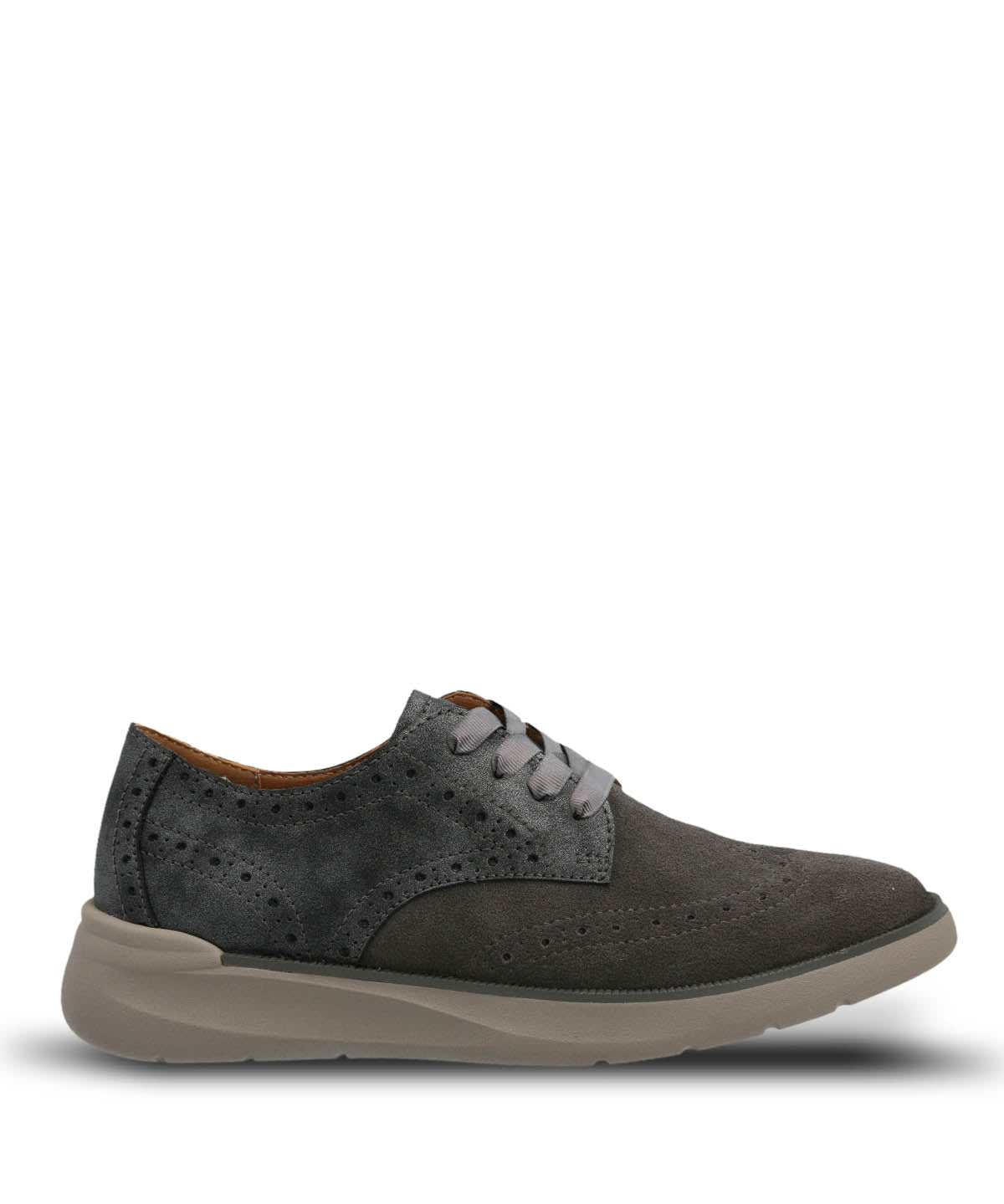 Zapatilla Cuero Mujer Bells Gris Hush Puppies 2