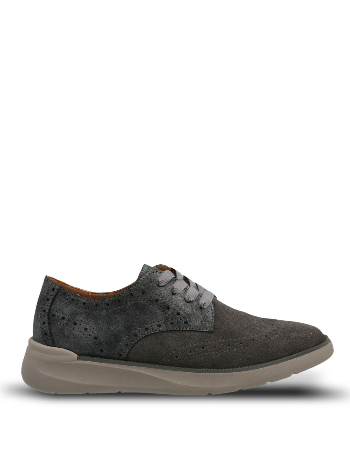 Zapatilla Cuero Mujer Bells Gris Hush Puppies 2