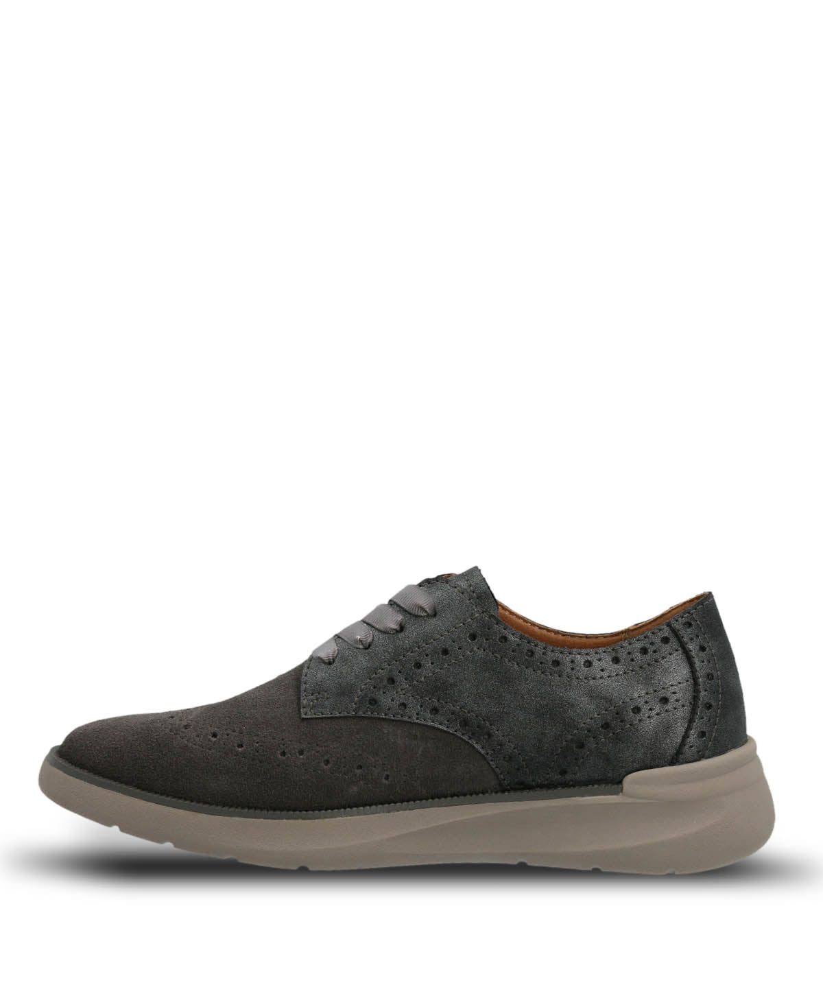 Zapatilla Cuero Mujer Bells Gris Hush Puppies 5