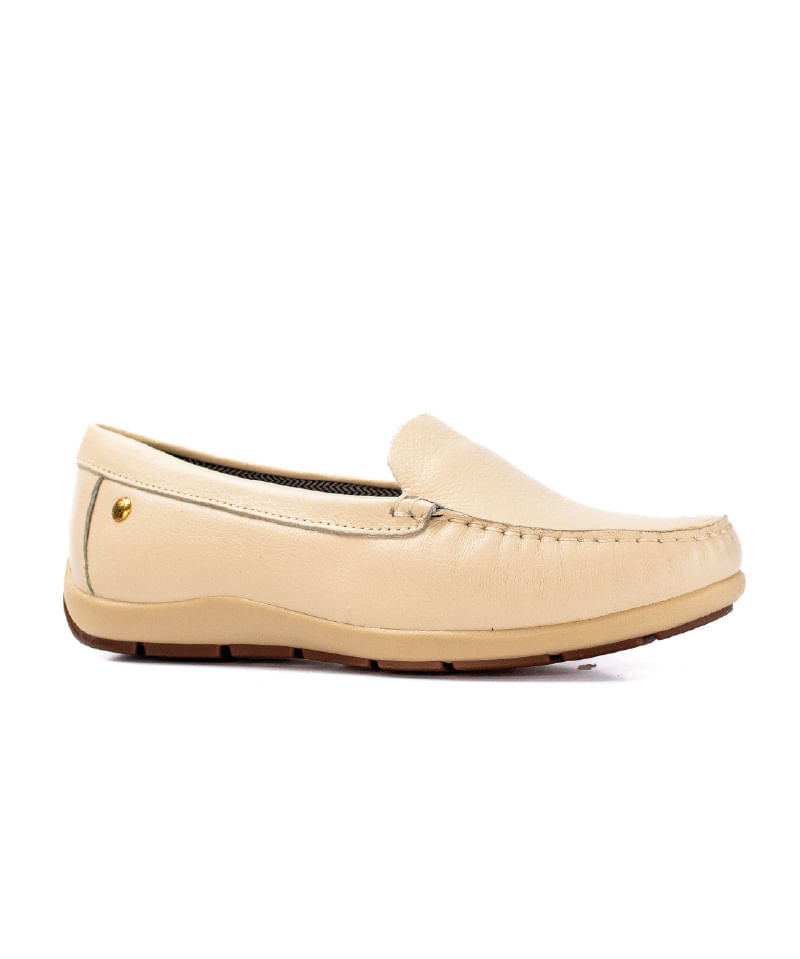 Mocasín para mujer Venecia Beige 3