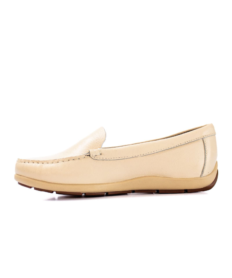 Mocasín para mujer Venecia Beige 2