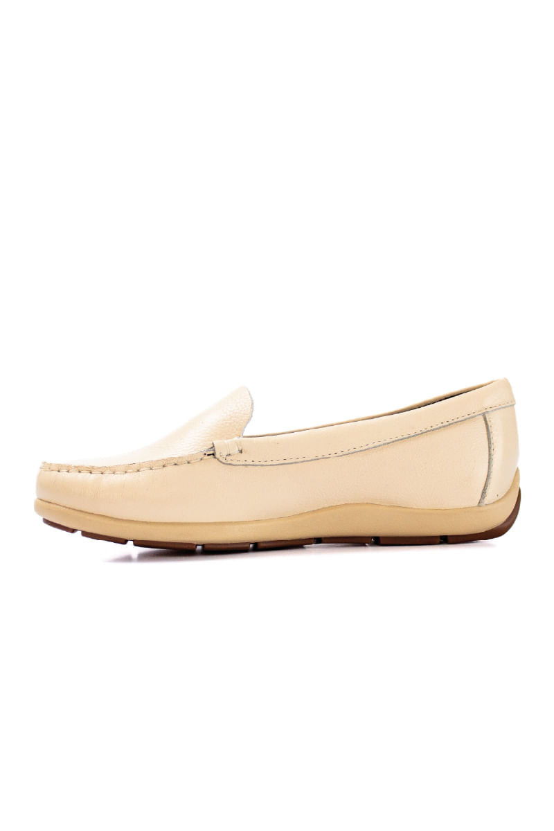 Mocasín para mujer Venecia Beige 2