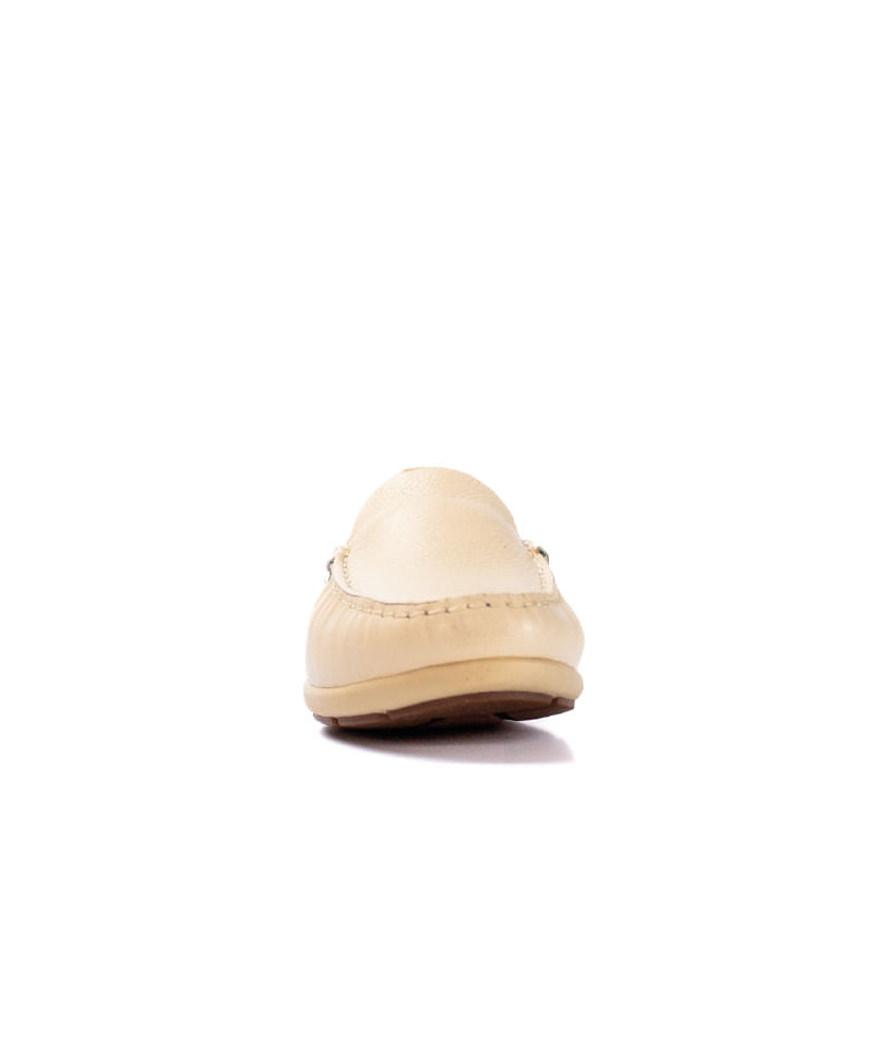 Mocasín para mujer Venecia Beige 4