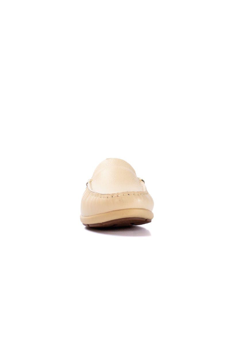 Mocasín para mujer Venecia Beige 4