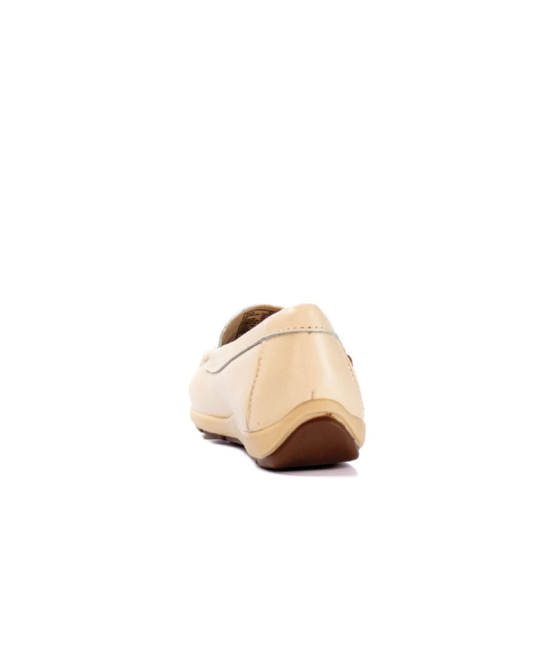 Mocasín para mujer Venecia Beige 5