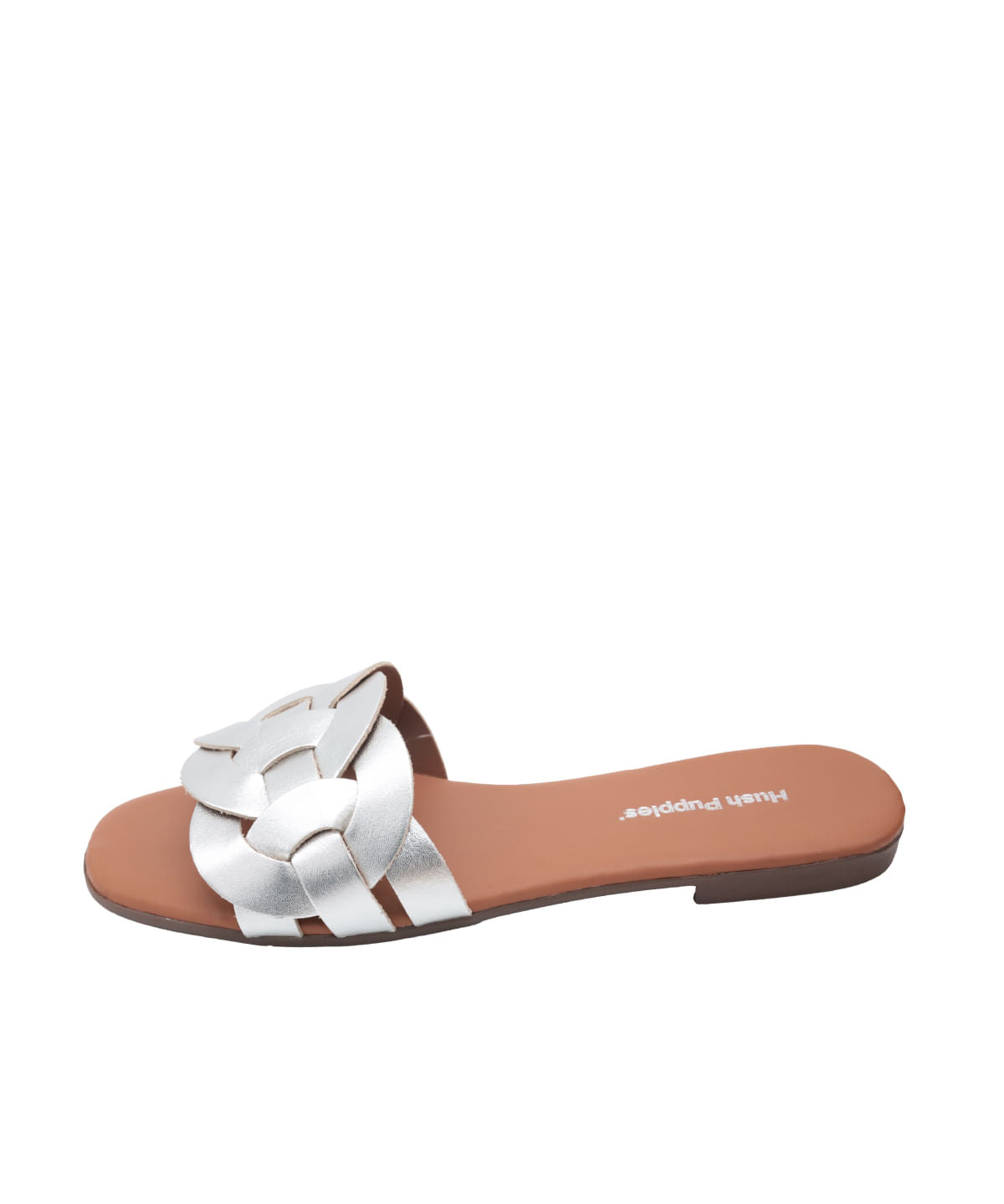 Sandalia Cuero Habana Dorada para Mujer Hush Puppies 1