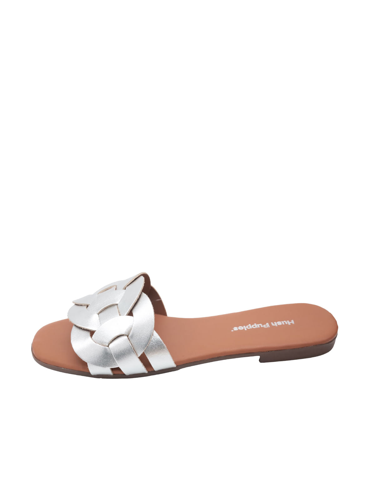 Sandalia Cuero Habana Dorada para Mujer Hush Puppies 1