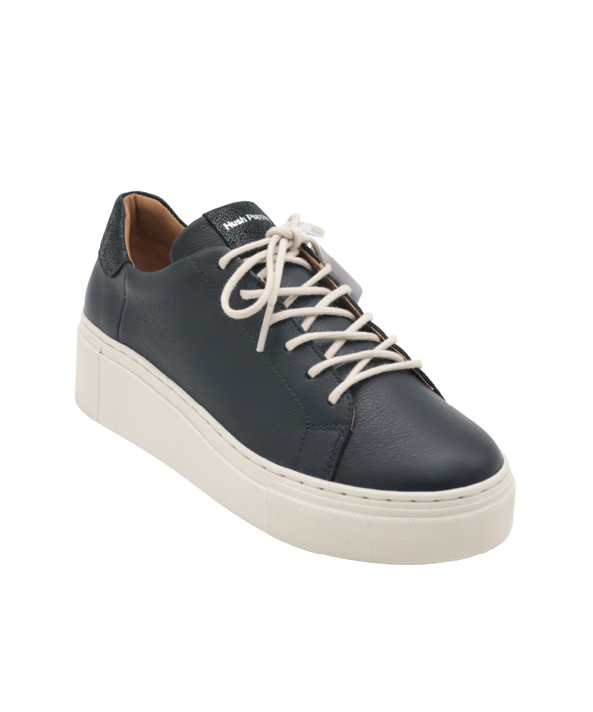 Zapatilla Cuero Seattle Negra para Mujer Hush Puppies 2