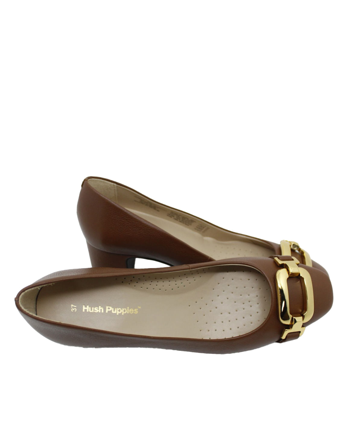 Zapato Vestir Cuero Viena Café para Mujer Hush Puppies 2