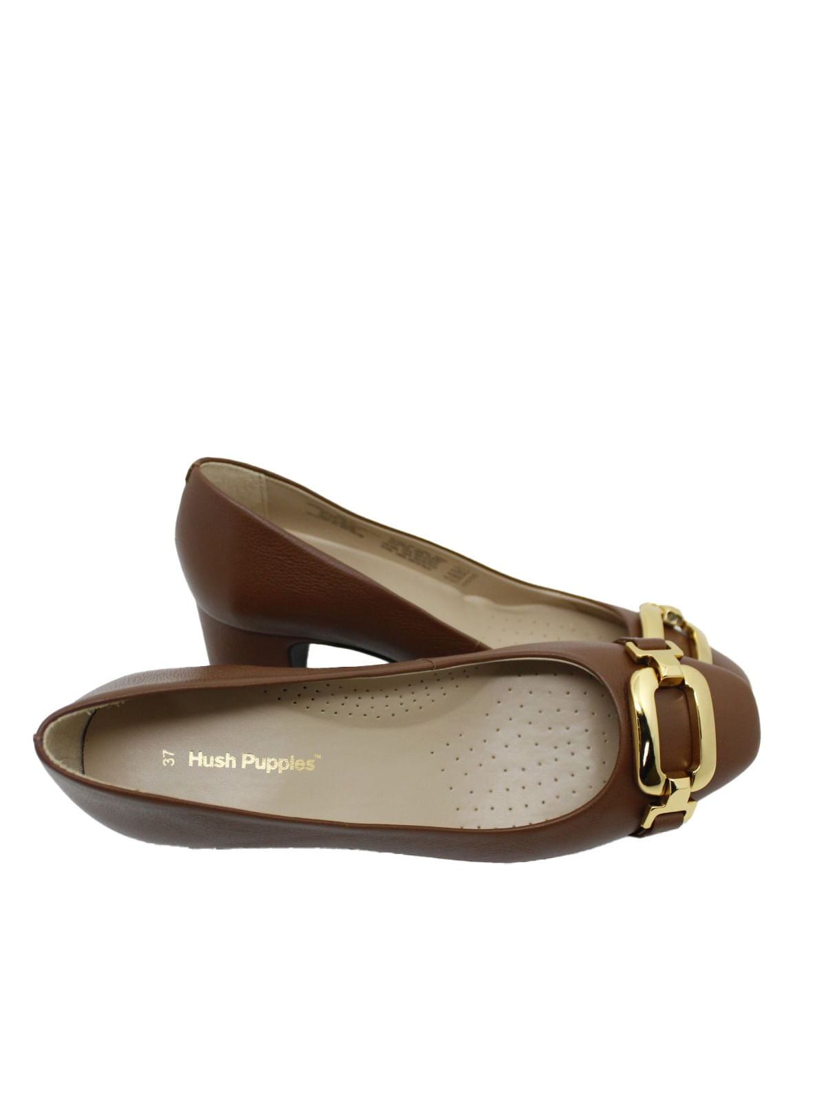 Zapato Vestir Cuero Viena Café para Mujer Hush Puppies 2