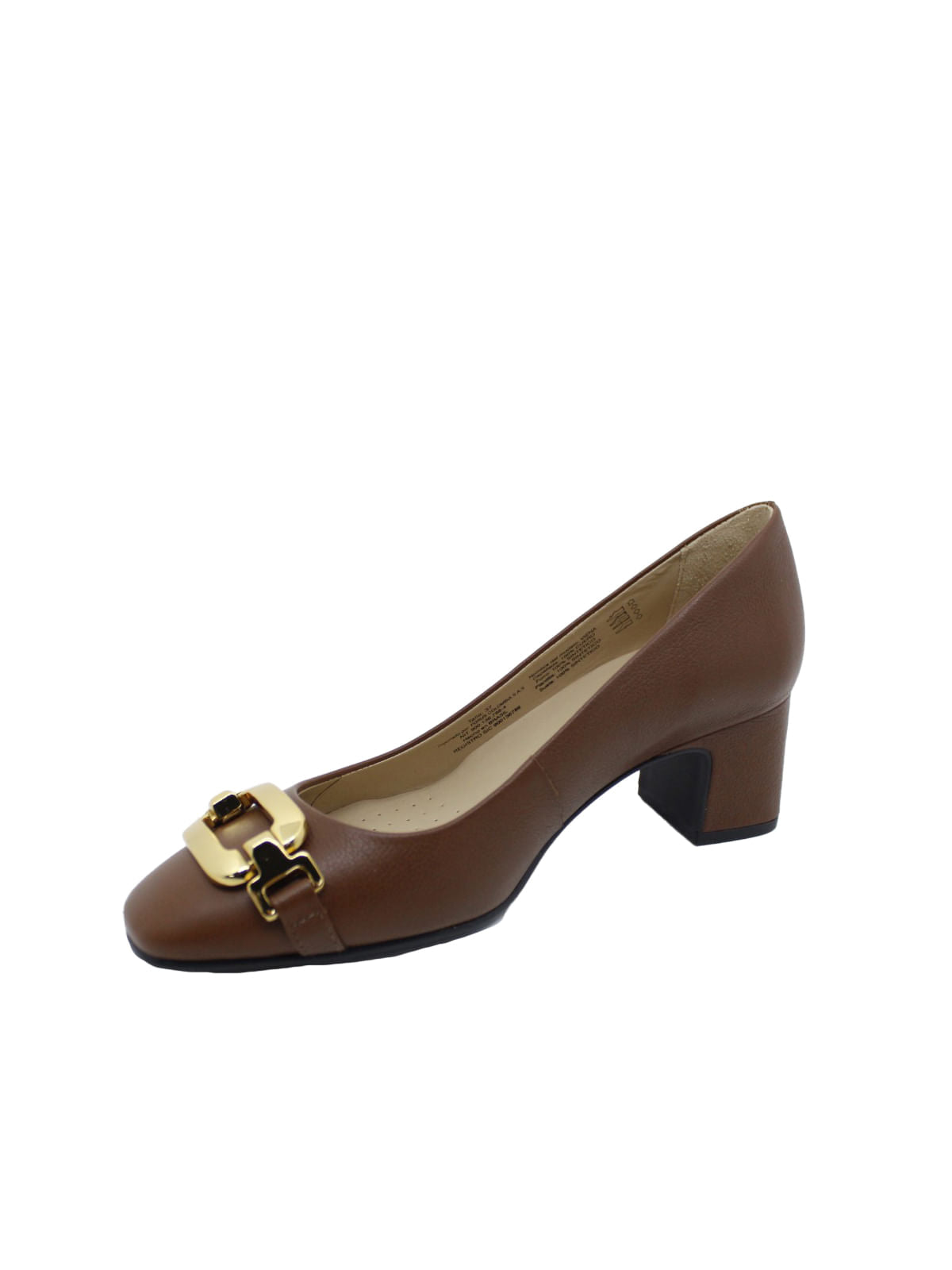 Zapato Vestir Cuero Viena Café para Mujer Hush Puppies 3