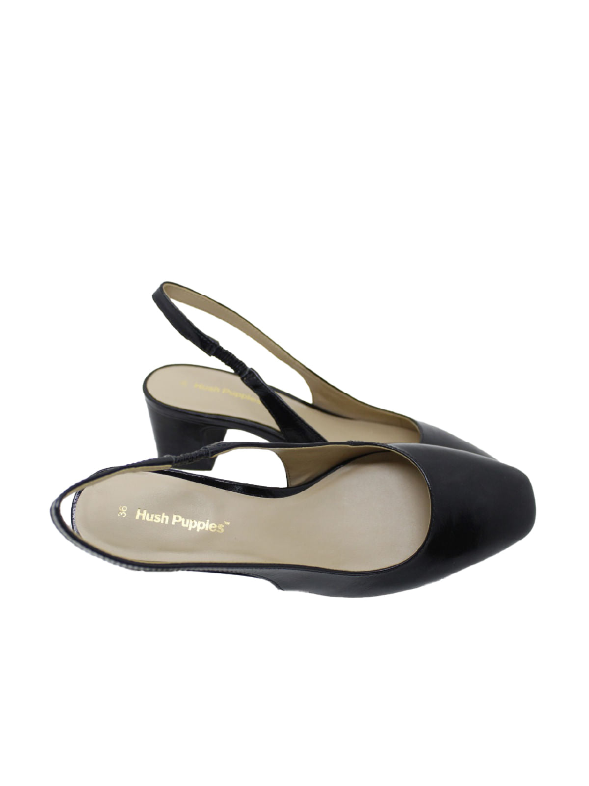 Zapato Vestir Cuero Sevilla Negro para Mujer Hush Puppies 3