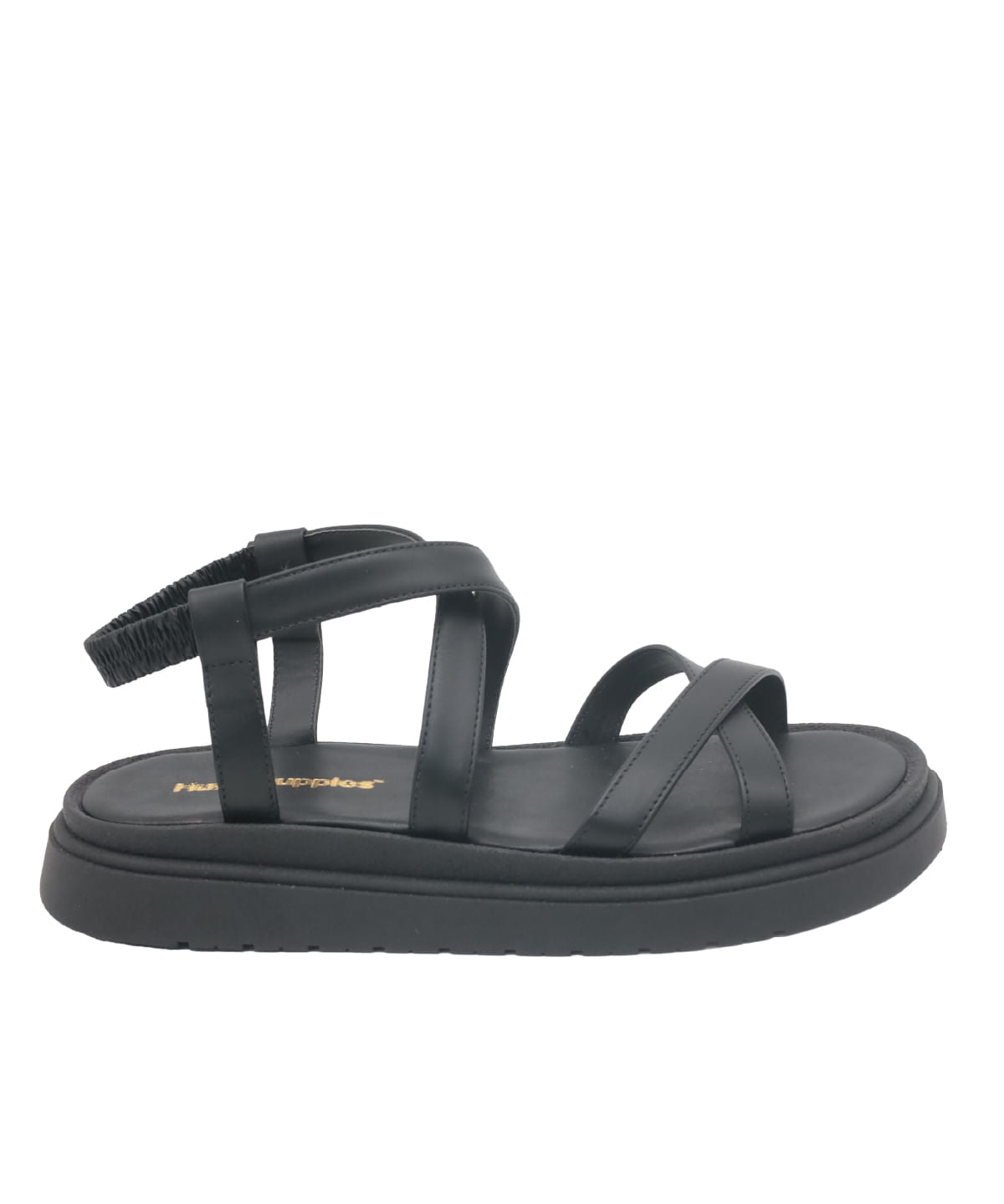 Sandalia Cuero Victoria Negra para Mujer Hush Puppies 1