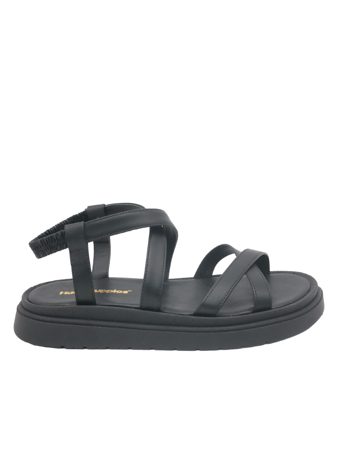 Sandalia Cuero Victoria Negra para Mujer Hush Puppies 1