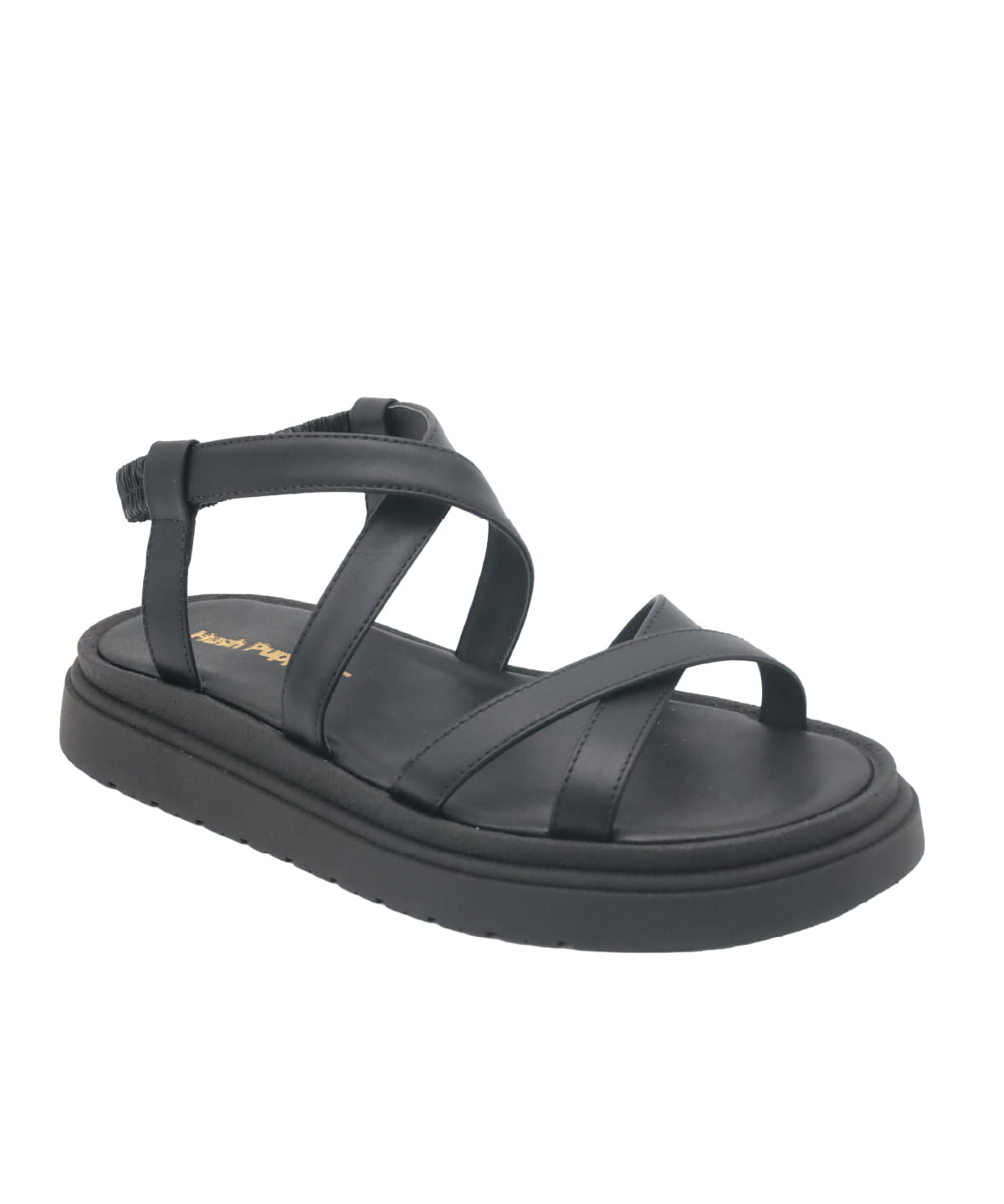 Sandalia Cuero Victoria Negra para Mujer Hush Puppies 2