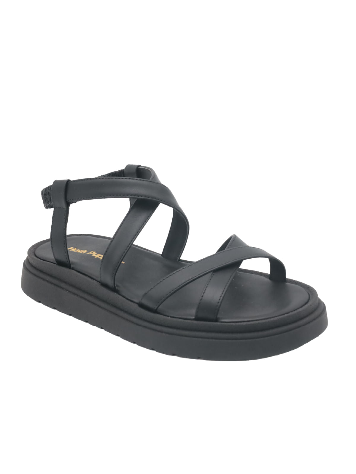 Sandalia Cuero Victoria Negra para Mujer Hush Puppies 2